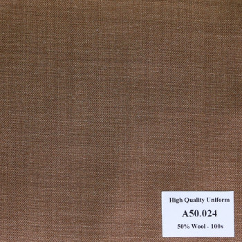 Vải May Đồng Phục Áo Vest Công Sở Màu Nâu Đậm A50.024